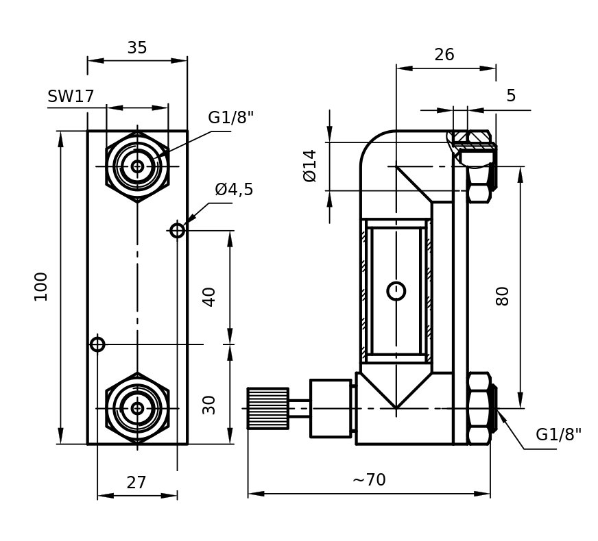 All data in mm
